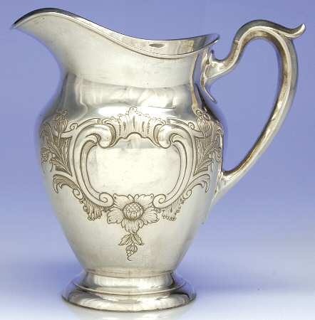 Puritan-Chased (Sterling Hollowware) Sterling Water Pitcher