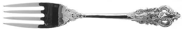 Baroque (Silverplate) Individual Salad Fork by Godinger