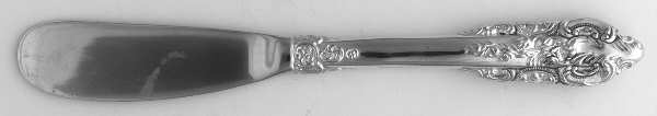 Baroque (Silverplate) Butter Spreader Hollow Hdl-Paddle/SilverplateBlade by Godinger