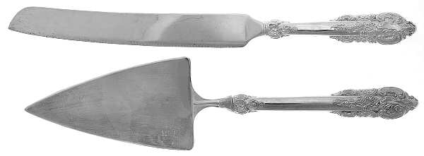 Baroque (Silverplate) 2 Pc Solid Cake Serving Set (PCSSO & WCKSO)