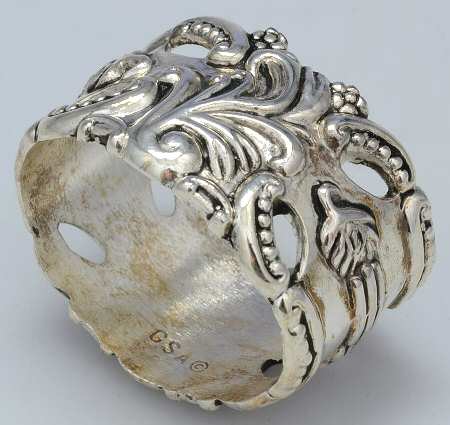 Baroque (Silverplate) Napkin Ring by Godinger