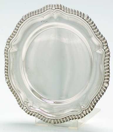 Gadroon (Sterling, Hand Chased, Hollowware) Bread Plate