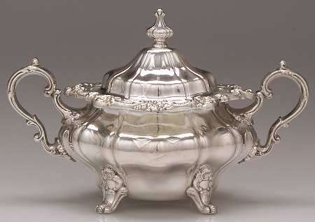 Rosewood (Silverplate, Hollowware) Sugar Bowl & Lid
