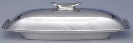 Modern (Silverplate, Hollowware) 1/4 Pound Covered Butter Dish