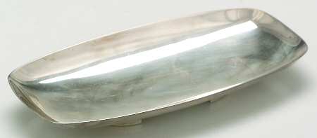 Modern (Silverplate, Hollowware) Plated Footed Bon Bon Bowl