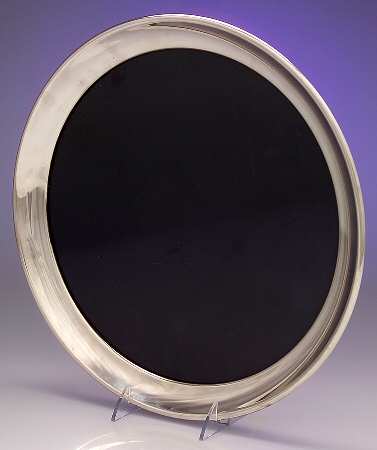 Modern (Silverplate, Hollowware) Small Silverplate Waiter Tray