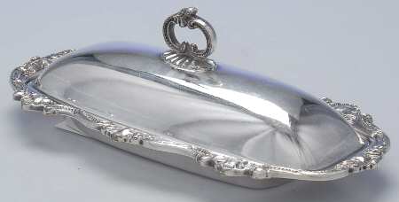 Strasbourg Court (Silverplate, Hollowware) 1/4lb Covered Butter with Liner