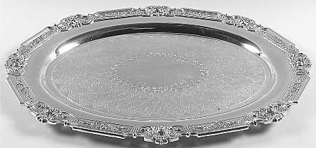 Hispana (Silverplate, Hollowware) Large Footed Waiter Tray