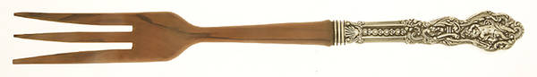 Versailles (Sterling, 1991) Salad Serving Fork with Wooden Prongs