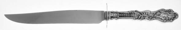 Versailles (Sterling, 1991) Large Carving/Roast Knife StnlBl w/Sterling Guard