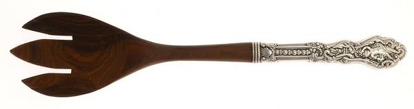 Versailles (Sterling, 1991) Salad Serving Fork Wooden Prongs