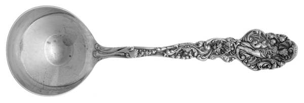 Versailles (Sterling, 1991) Round Bowl Soup Spoon (Bouillon) by Gorham Silver