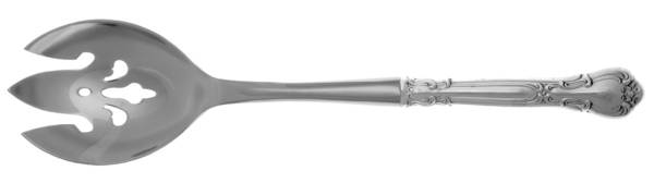 Chantilly (Sterling, 1950, "Gorham", No Monograms) Salad Serving Fork with Stainless Prongs HC