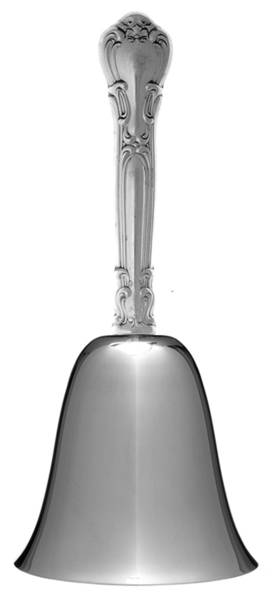 Chantilly (Sterling, 1950, "Gorham", No Monograms) Bell Large with Stainless Bowl HC