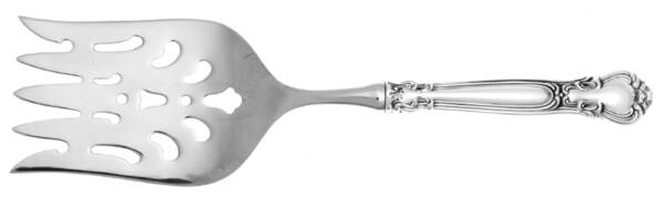 Chantilly (Sterling, 1950, "Gorham", No Monograms) Fish Serving Fork with Stainless Tines