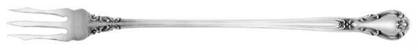 Chantilly (Sterling, 1950, "Gorham", No Monograms) Anniversary Long Handle Olive Fork