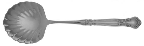 Chantilly (Sterling, 1950, "Gorham", No Monograms) Casserole Spoon with Stainless Shell Bowl