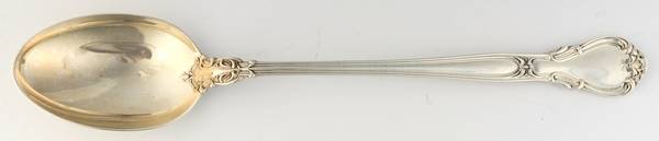 Chantilly (Sterling, 1950, "Gorham", No Monograms) Anniversary Solid Gravy Serving Spoon