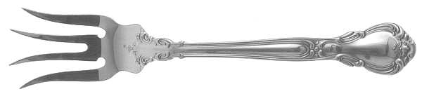 Chantilly (Sterling, 1950, "Gorham", No Monograms) Medium Chipped Beef Fork