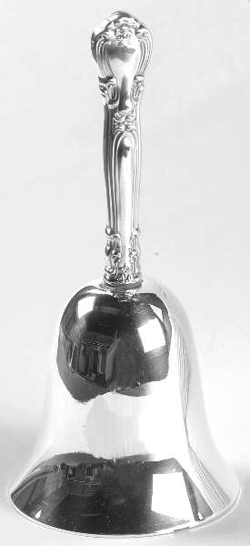 Chantilly (Sterling, 1950, "Gorham", No Monograms) Plated Bell with Sterling Handle