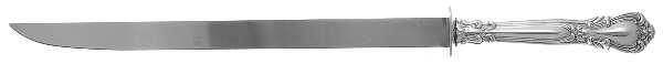 Chantilly (Sterling, 1950, "Gorham", No Monograms) Large Stainless Blade Roast Carving Knife