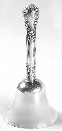 Chantilly (Sterling, 1950, "Gorham", No Monograms) Bell (w/Silverplate Bowl)