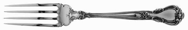 Chantilly (Sterling, 1950, "Gorham", No Monograms) Dinner Fork with Long Tines