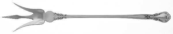 Chantilly (Sterling, 1950, "Gorham", No Monograms) Large Lettuce Serving Fork