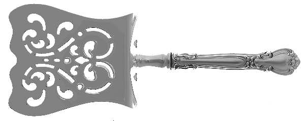 Chantilly (Sterling, 1950, "Gorham", No Monograms) Petite Fours Server with Silverplate Hood