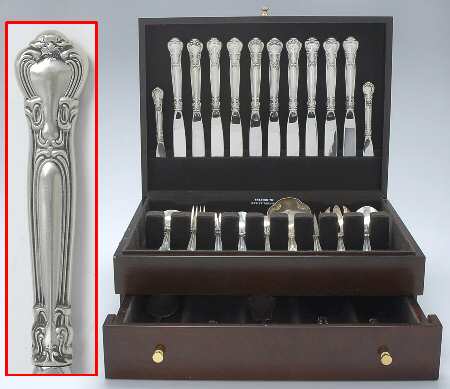 Chantilly (Sterling, 1950, "Gorham", No Monograms) 92 Piece Set