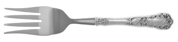 Buttercup (Sterling, "Gorham") Cold Meat Fork Large, Stainless Tines HC