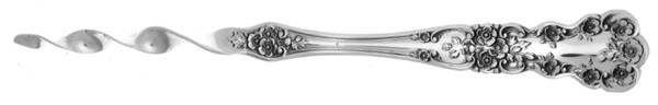 Buttercup (Sterling, "Gorham") Butter Pick with One Twisted Tine HC