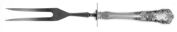 Buttercup (Sterling, "Gorham") Small Carving Fork W/Sterling Guard
