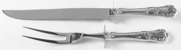 Buttercup (Sterling, "Gorham") Large 2-Piece Roast Carving Set w/Stainless Blade