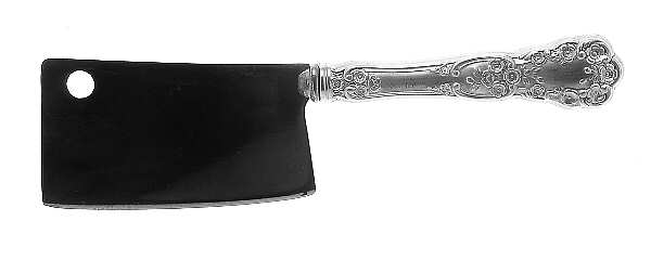 Buttercup (Sterling, "Gorham") Cheese Cleaver with Stainless Blade