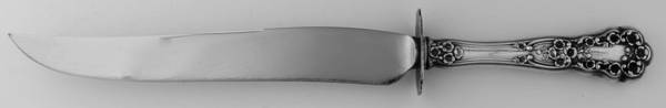 Buttercup (Sterling, "Gorham") Large Carving/Roast Knife StnlBl w/Sterling Guard