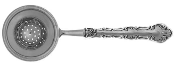 Strasbourg (Sterling, "Gorham", 1897) Tea Strainer Overcup Serving-Stainless Bowl HC