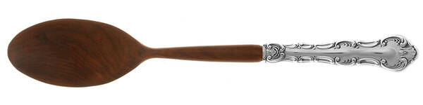 Strasbourg (Sterling, "Gorham", 1897) Salad Serving Spoon with Wooden Bowl HC