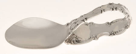 Strasbourg (Sterling, "Gorham", 1897) Baby Spoon with Curved Handle HC