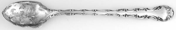 Strasbourg (Sterling, "Gorham", 1897) Pierced Bowl Short Handle Olive Spoon