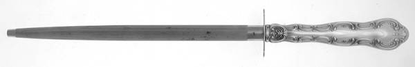Strasbourg (Sterling, "Gorham", 1897) Knife-Sharpn/Steelrod/Lg-Sterling Guard