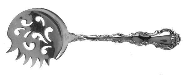 Strasbourg (Sterling, "Gorham", 1897) Small Cucumber-Tomato Server w/Saw Edge