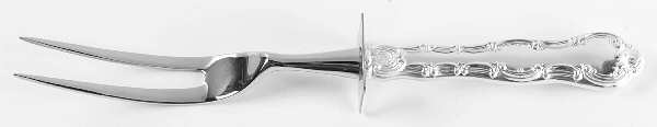Strasbourg (Sterling, "Gorham", 1897) Large Stainless-Prong Roast Carving Fork