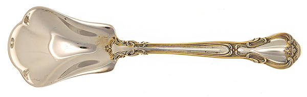 Chantilly Gold (Sterling, Gold Acct) Sugar Shell Spoon