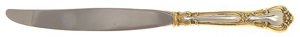 Chantilly Gold (Sterling, Gold Acct) Modern Hollow Knife