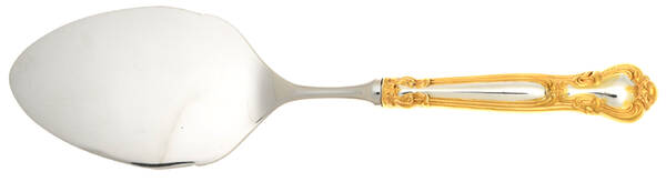 Chantilly Gold (Sterling, Gold Acct) Pastry Server with Stainless Blade