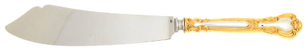 Chantilly Gold (Sterling, Gold Acct) Ice Cream Serving Knife with Stainless Blade