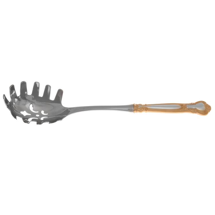 Chantilly Gold (Sterling, Gold Acct) Pasta Server with Stainless Bowl