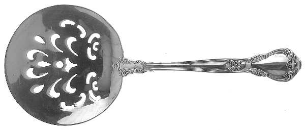 Chantilly Gold (Sterling, Gold Acct) Tomato Server, Solid Piece
