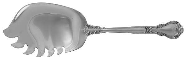 Chantilly Gold (Sterling, Gold Acct) Entree Server Solid Piece